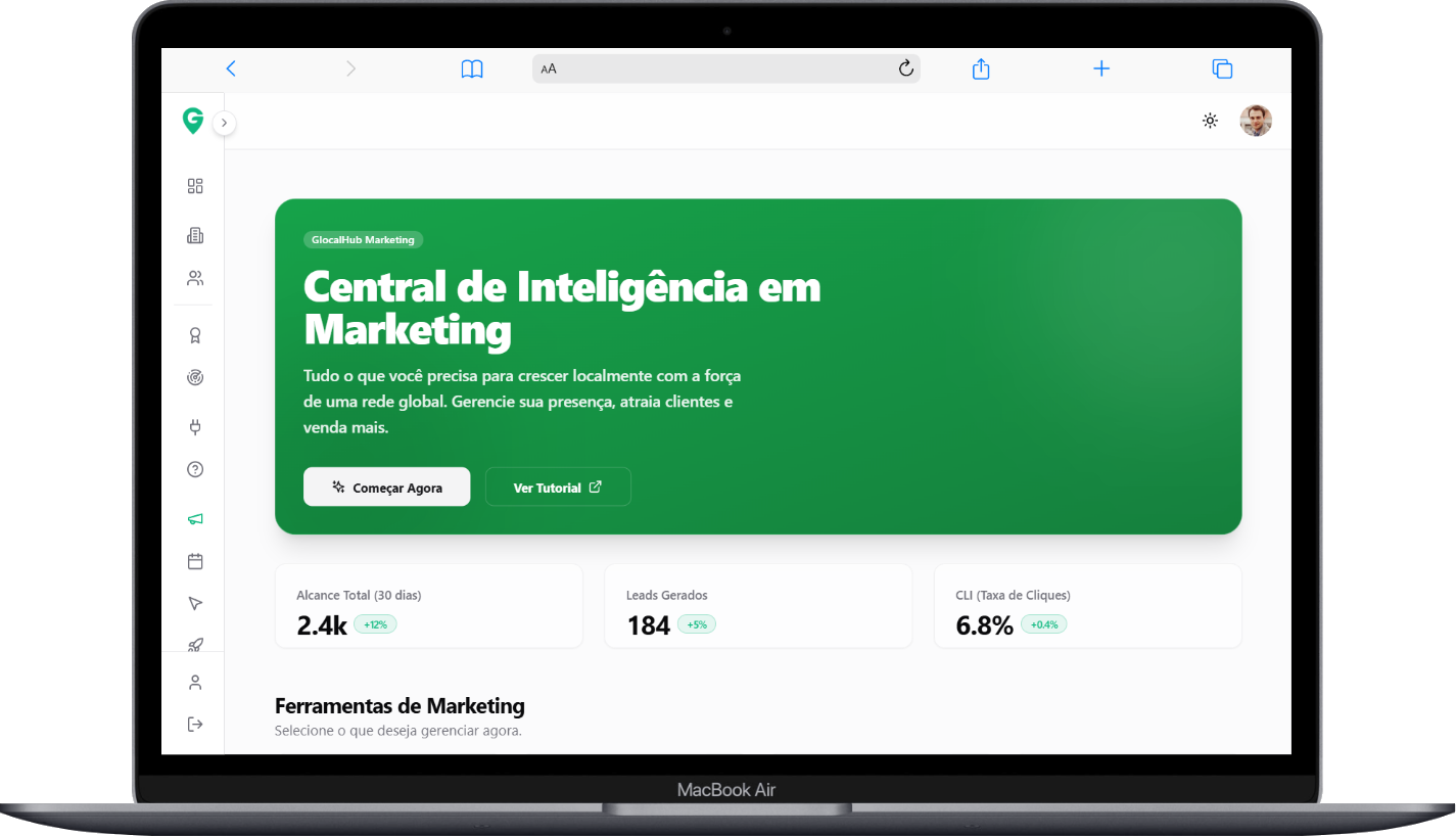 GlocalHub Platform Mockup